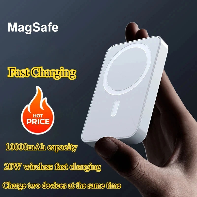 20W Magnetic Power Bank 10000mAh – Fast Wireless Charging